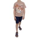 Conjunto Infantil Masculino Malwee Taz Marrom e Preto 10001