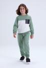 Conjunto Infantil Masculino Moletom Bicolor com Bolso Inverno Conjunto Infantil Masculino Moletom Bicolor com Bolso Inverno