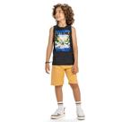 Conjunto Infantil Masculino Regata Bermuda Moletinho Extreme Kyly