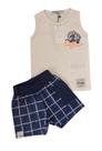Conjunto Infantil Masculino Regata e Bermuda ioluig!
