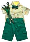 Conjunto Infantil Masculino Safari Verde Conjunto Infantil Masculino Safari Verde