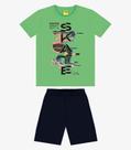 Conjunto Infantil Masculino Skate Rovi Kids Verde