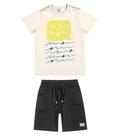 Conjunto Infantil Masculino Trick Nick Bege