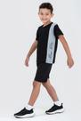 Conjunto Infantil Masculino Verão Preto com Recortes - Bela e Binho
