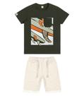 Conjunto Infantil Masculino Wave Trick Nick Verde Conjunto Infantil Masculino Wave Trick Nick Verde
