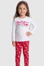 Conjunto Infantil Meia Estação Menina Blusa Manga Longa e Legging Estampa Dog Algodão GKS