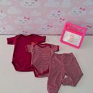 Conjunto infantil menina 2 bodys e 1 calça Baby Best Conjunto infantil menina 2 bodys e 1 calça Baby Best