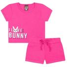 Conjunto Infantil Menina 2 Peças - Camiseta e Bermuda Conjunto Infantil Menina 2 Peças - Camiseta e Bermuda