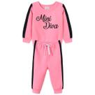 Conjunto Infantil Menina Bebe Blus Jogger Moletom Mini Diva