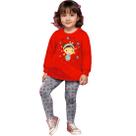 Conjunto Infantil Menina Bebe Legging Blusa Casaco Moletom