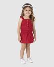 Conjunto Infantil Menina Blusa Cropped E Saia Em Laise Algodão - Malwee