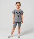 Conjunto Infantil Menina Blusa E Ciclista Select Cinza