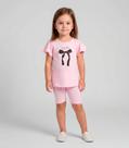 Conjunto Infantil Menina Blusa E Ciclista Select Rosa