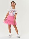 Conjunto Infantil Menina Blusa E Saia-Short Colorful Rosa Mundo Cinti Conjunto Infantil Menina Blusa E Saia-Short Colorful Rosa Mundo Cinti