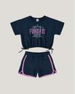Conjunto Infantil Menina Blusa e Short Malwee 7271