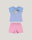 Conjunto Infantil Menina Blusa e Short Malwee Rosa Conjunto Infantil Menina Blusa e Short Malwee Rosa