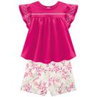 Conjunto Infantil Menina Blusa e Short Milon