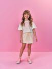 Conjunto Infantil Menina Blusa e Short Strass - Cinti