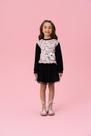 Conjunto Infantil Menina Blusa Gatinhos/Saia Tule Mon Sucré