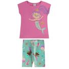 Conjunto Infantil Menina Blusa Regata e Ciclista Sereia - Malwee