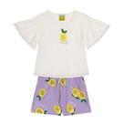 Conjunto Infantil Menina Blusa/Short Lilás Jaca Lelé