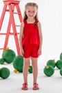 Conjunto Infantil Menina Blusa/Short Vermelho Mon Sucré Conjunto Infantil Menina Blusa/Short Vermelho Mon Sucré