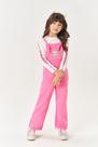 Conjunto Infantil Menina Blusa Trendy E Jardineira Rosa- Cinti