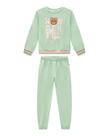 Conjunto Infantil Menina Blusão/Calça Moletom Verde Somnii Conjunto Infantil Menina Blusão/Calça Moletom Verde Somnii