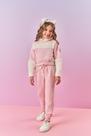 Conjunto Infantil Menina Blusão Com Pelo E Calça Rosa Mundo Cinti