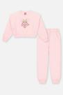 Conjunto Infantil Menina Blusão Ursinho E Calça Rosa Mundo Cinti
