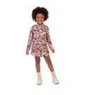 Conjunto Infantil Menina Camisa E Shorts Saia Em Moletom Stretch Malwee Kids 10