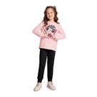 Conjunto Infantil Menina Casaco Calça Moletom Pelúciado Kyly
