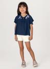 Conjunto infantil menina com blusa e shorts Mundi Conjunto infantil menina com blusa e shorts Mundi