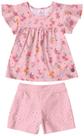 Conjunto Infantil Menina Com Estampa Floral