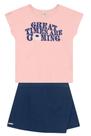 Conjunto infantil menina com glitter Brandili Conjunto infantil menina com glitter Brandili