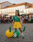 Conjunto Infantil Menina Copa Do Mundo Brasil Temático Seleção Brasileira