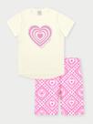 Conjunto Infantil Menina Coração Rosa Abrange