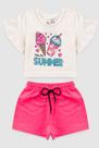 Conjunto Infantil Menina Cropped Summer
