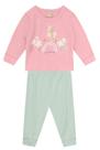 Conjunto infantil menina de arco-íris com glitter Brandili
