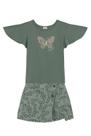 Conjunto infantil menina de borboleta Brandili