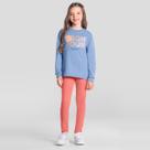 Conjunto infantil menina de flor com glitter Brandili