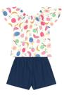 Conjunto infantil menina de frutinha Brandili Conjunto infantil menina de frutinha Brandili