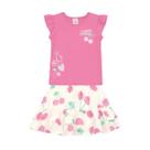 Conjunto infantil menina de frutinhas Brandili Conjunto infantil menina de frutinhas Brandili