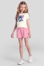 Conjunto infantil menina do Stitch Brandili Natural