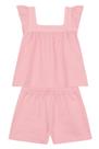 Conjunto infantil menina em fio tinto Mundi Conjunto infantil menina em fio tinto Mundi