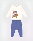 Conjunto Infantil Menina Em Moletinho Malwee Kids Cor:Off WhiteDesenho do tecido:LisaTamanho:M