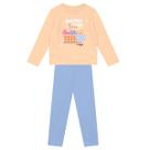 Conjunto infantil menina em moletom de frutinhas Brandili Conjunto infantil menina em moletom de frutinhas Brandili