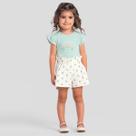 Conjunto infantil menina florido Mundi