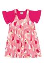 Conjunto Infantil Menina Frutinhas com Sobreposição Colorittá - 73066 Conjunto Infantil Menina Frutinhas com Sobreposição Colorittá - 73066