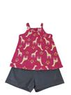 Conjunto Infantil Menina Girafinha Rosa - Kyly